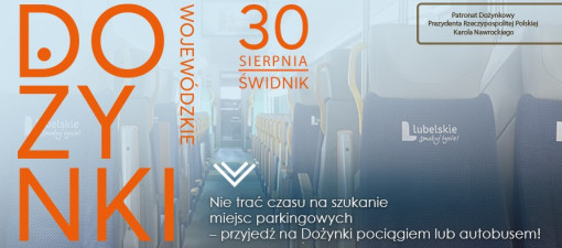 Dojazd na Dożynki Wojewódzkie 2026 w Świdniku. Specjalne autobusy, pociągi i powrót gratis